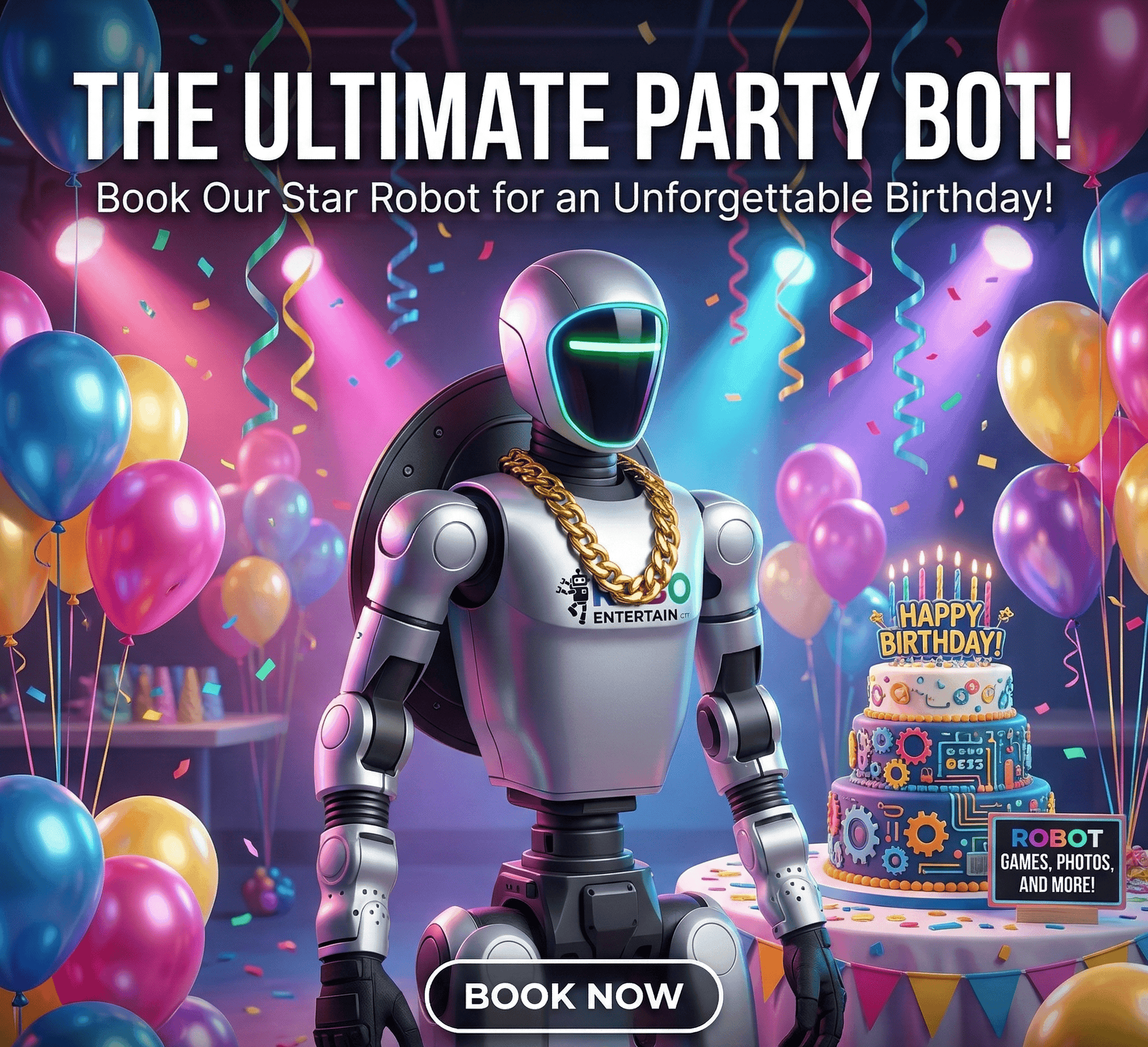 Humanoid Robot Birthday Surprise image